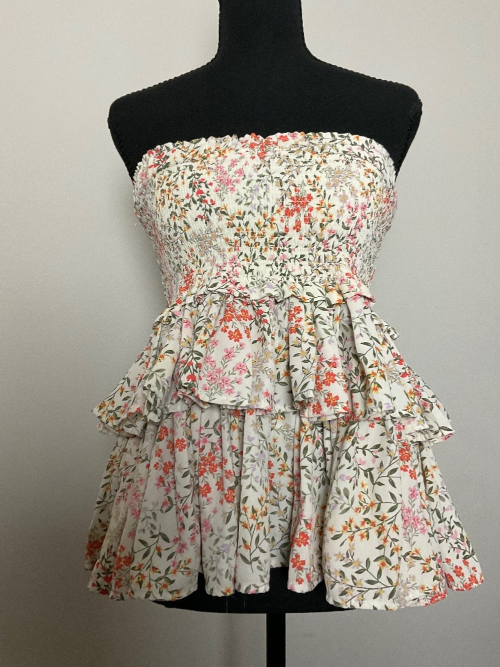 Floral Ruffle Top by West of Melrose